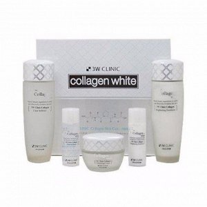 3W Набор для комплексного ухода  "Collagen Whitening  Skin Care 3 Set", 410гр, 1*20шт