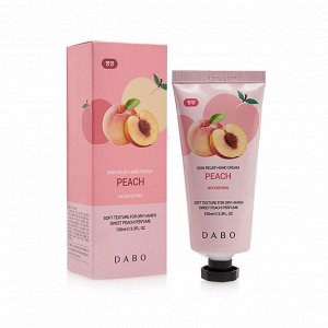 Крем для рук с экстрактом персика (100мл)  DABO SKIN RELIEF HAND CREAM PEACH (100ml)