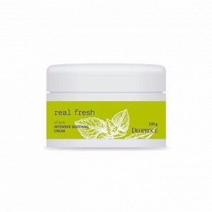 1991 Интенсивный крем для восстановление кожи (100гр) 1991 DEOPROCE REAL FRESH VEGAN INTENSIVE SOOTHING CREAM (100g)