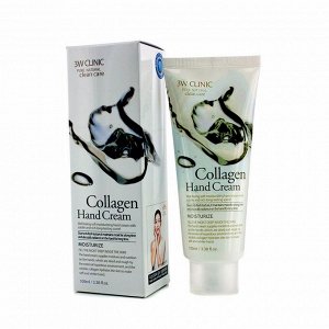 Крем омолаживающий с коллагеном (100мл) 3W CLINIC MOISTURIZING HAND CREAM COLLAGEN (100ml)