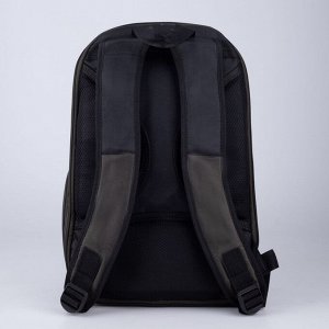 Рюкзак, 2 отдела на молниях, цвет чёрный/хаки, Control