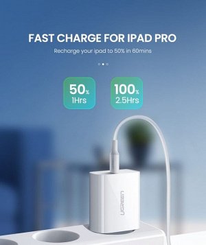 Устройство зарядное 1 порт USB-C, 20W Ugreen