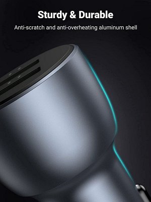 Ugreen Устройство зарядное автомобильное USB 2 порта Quick Charge 3.0 черное (CD213)