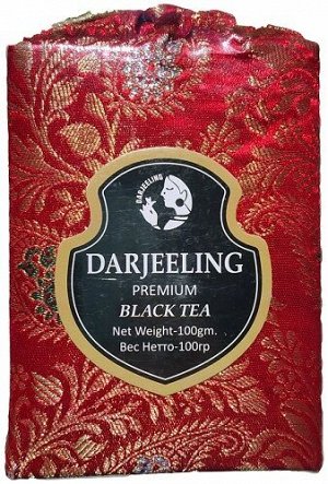 Чай чёрный листовой в шёлковом мешочке Darjeeling Premium Black Tea 100 гр.