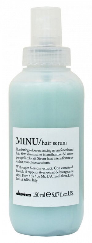 Давинес Несмываемая сыворотка для окрашенных волос Minu Hair Serum, 150 мл (Davines, Essential Haircare)