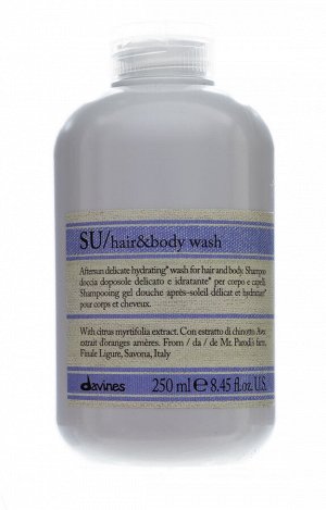 Давинес Шампунь для волос и тела после солнца SU Hair & Body, 250 мл (Davines, Su)