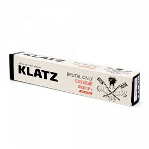 Клатц Зубная паста для мужчин "Бешеный имбирь" без фтора, 75 мл (Klatz, Brutal only)