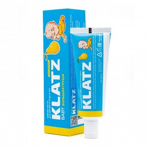 Клатц Зубная паста от 0 до 4 лет "Большая груша" без фтора, 40 мл (Klatz, Baby)
