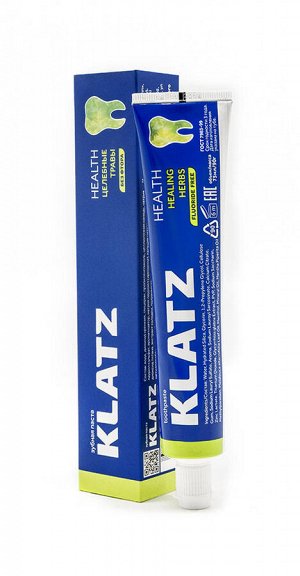 Клатц Зубная паста "Целебные травы" без фтора, 75 мл (Klatz, Health)