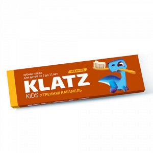 Клатц Детская зубная паста "Утренняя карамель" без фтора, 40 мл (Klatz, Kids)