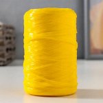 Пряжа &quot;Для вязания мочалок&quot; 100% полипропилен 400м/100±10 гр в форме цилиндра (желтый)