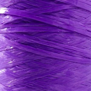 Пряжа "Для вязания мочалок" 100% полипропилен 400м/100±10 гр в форме цилиндра (фиолетовый)