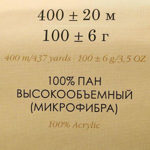 Пряжа "Детская объемная" 100% микрофибра 400м/100гр (361-Св.астра)