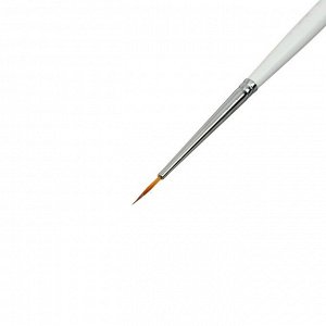 Кисть Синтетика Круглая, серия "Баргузин" нейлон №00, d-0.8 мм, L-8.0 мм (короткая ручка)