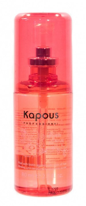 Капус Профессионал Флюид для секущихся кончиков волос с биотином Biotin Energy, 80 мл (Kapous Professional, Fragrance free)