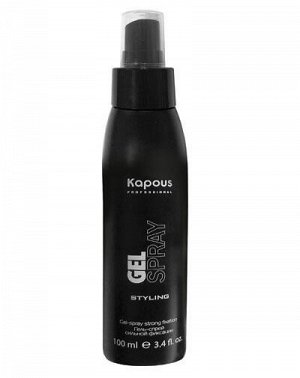 Капус Профессионал Гель-спрей для волос сильной фиксации Gel-spray Strong, 100 мл (Kapous Professional, Kapous Professional)