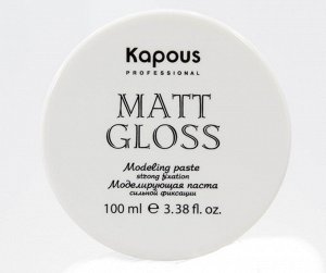 Капус Профессионал Моделирующая паста для волос сильной фиксации «Matt Gloss», 100 мл (Kapous Professional, Kapous Professional)