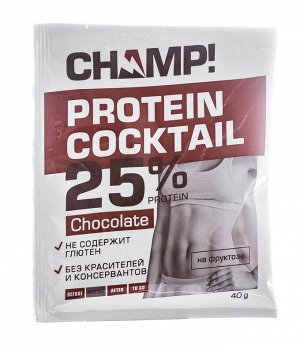 Леовит Коктейль "Champ" протеиновый шоколадный 40 г (Леовит, Champ)