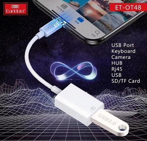 OTG Переходник Lightning iOS to USB 3.0 Earldom OT48