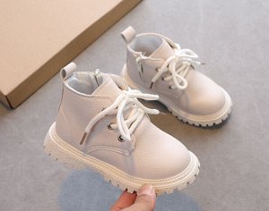 Детские ботинки для мальчика, цвет бежевый