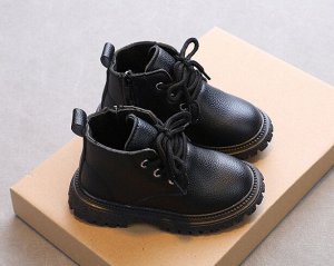 Детские ботинки для мальчика, цвет черный