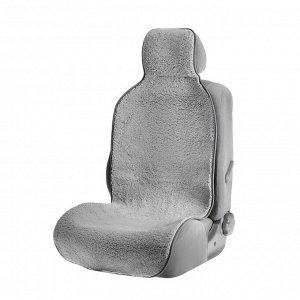 Накидка на сиденье, натуральная шерсть, 145х55 см, серая