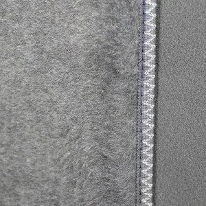 Накидки на заднее сиденье, нат. шерсть, 135x55 и 75x55 см, серый, набор 3 шт.