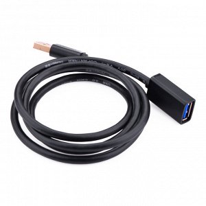 Кабель удлинительный USB 3.0 АМ-AF 3,0 м. круглый черный Ugreen