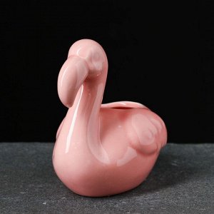 Кашпо "Фламинго" розовое 13*12см