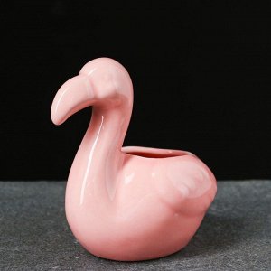 Кашпо "Фламинго" розовое 10*10см