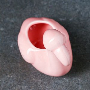 Кашпо "Фламинго" розовое 10*10см