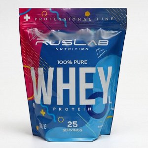 Протеин RusLabNutrition Whey Protein 75 %, ваниль, 800 г