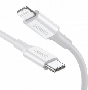 Кабель USB C-Lightning 1,00 м. белый (US171) Ugreen