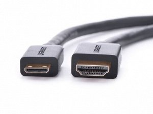 Кабель HDMI - mini HDMI (19+1) 2.0V, 3,0 м., медный