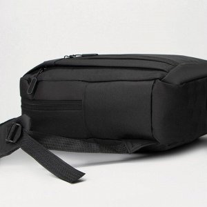Рюкзак на молнии, сумка, косметичка, цвет чёрный