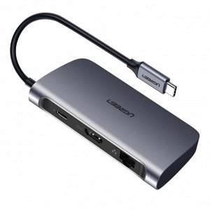 Конвертер USB-C 6 в 1 с PD (CM212)