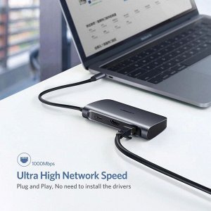 Конвертер USB-C 6 в 1 с PD (CM212)