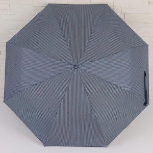 Зонт автоматический «Треугольники», ветроустойчивый, 3 сложения, 8 спиц, R = 47 см, цвет МИКС