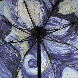 Зонт механический «Картины Винсента ван Гога», 4 сложения, 8 спиц, R = 48 см