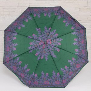 Зонт автоматический «Таинственный узор», 3 сложения, 8 спиц, R = 48 см, цвет МИКС