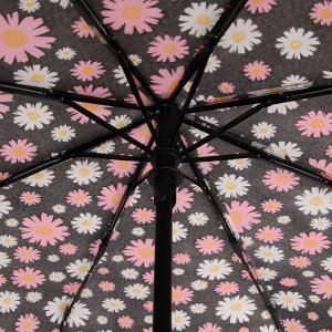 Зонт автоматический «Ромашковое поле», 3 сложения, 8 спиц, R = 47 см, цвет МИКС