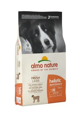 Сухой корм Almo Nature для собак средних пород Ягненок. 2 кг. Холистик. Италия