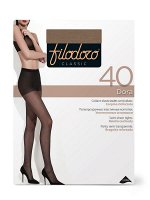 Filodoro Dora 40 Колготки женские, полупрозрачные, с уплотненными шортиками усиленный мысок.