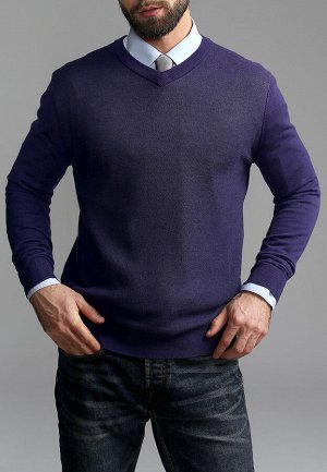 Джемпер мужской GREG G124-Oxford (фиолетовый)