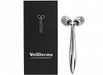 Wellderma Роликовый массажер для лица Face Lifting Dark Silver Roller