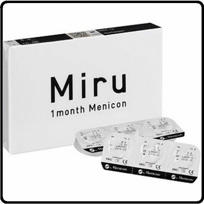 👁 Японские линзы MIRU. Новая акция - 6 линз в подарок — Miru 1-month Menicon (месячного ношения) С подарками