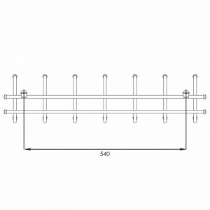 Вешалка настенная Норма 7
