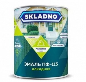 Эмаль ПФ-115 Престиж ПФ-115 SKLADNO (БИРЮЗОВАЯ) 1,8 кг (1/6)