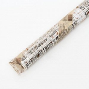 Бумага силиконизированная "Газета", 0,38 х 5 м