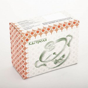 Кастрюля 3,5 л, d=20 см "Магнолия Классика", капсульное дно, стеклянная крышка